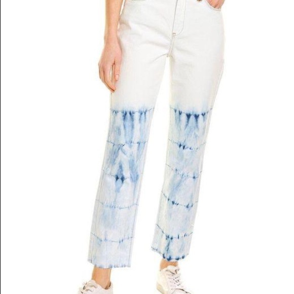 Blank NYC high rise Madison crop tie dye acid wash denim jeans - Picture 3 of 9